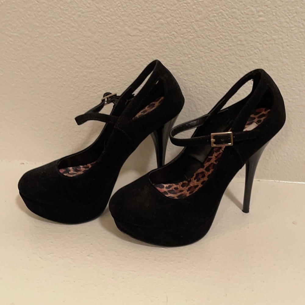 Black 5” Spike Heels